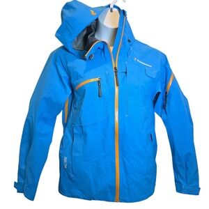 Peak Performance Womens Gore-tex Shell Ski Jacket XL Blue Heli Alpine Technical